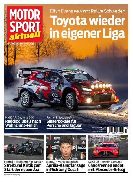 Motorsport aktuell – 17 Februar 2026 Cover