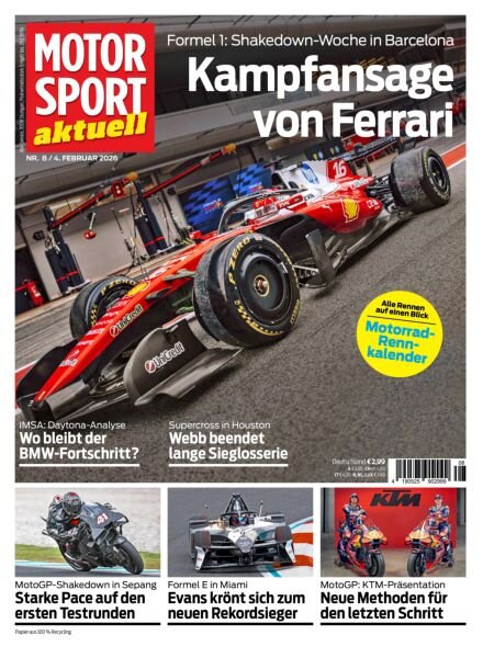 Motorsport aktuell – 3 Februar 2026 Cover