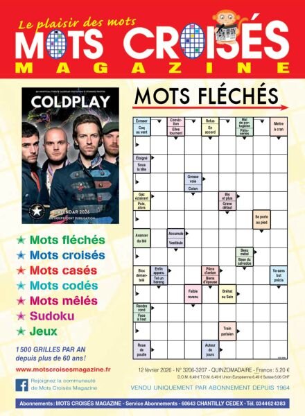 Mots Croises Magazine – 12 Fevrier 2026 Cover