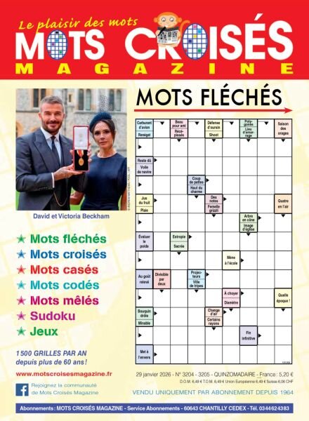 Mots Croises Magazine – 3 Fevrier 2026 Cover