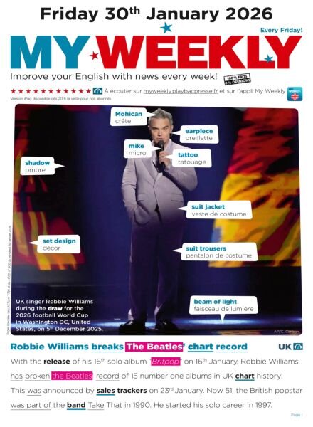 My Weekly fr – 30 Janvier 2026 Cover