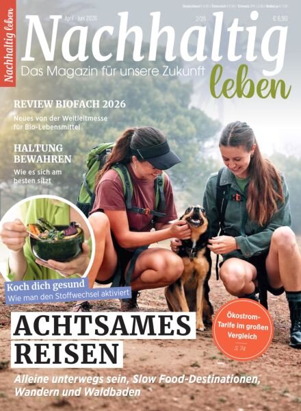 Nachhaltig leben – April-Juni 2026 Cover