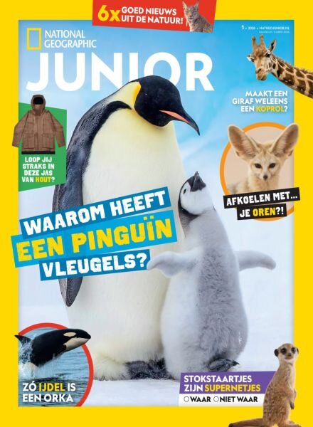 National Geographic Junior Nederland – Februari 2026 Cover