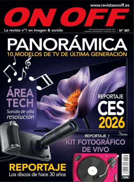 On Off Magazine – Issue 387 Febrero 2026 Cover
