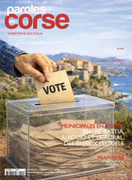 Paroles de Corse – Fevrier 2026 Cover