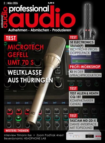 Professional Audio – Marz 2026 Cover
