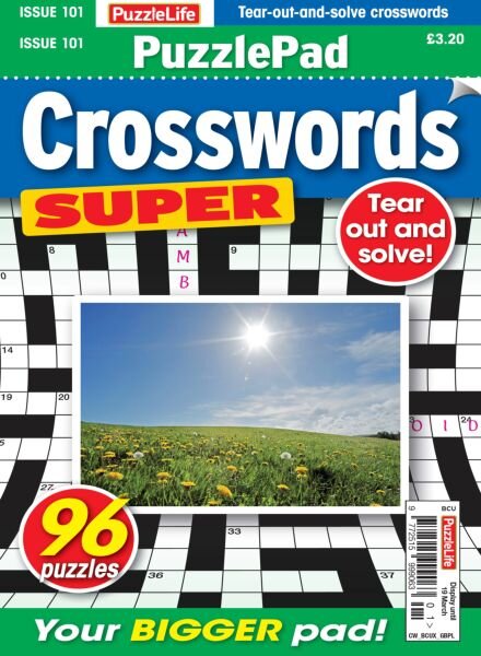 PuzzleLife PuzzlePad Crosswords Super – Issue 101 2026 Cover