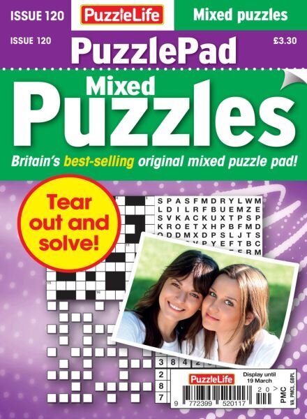 PuzzleLife PuzzlePad Puzzles – Issue 120 2026 Cover