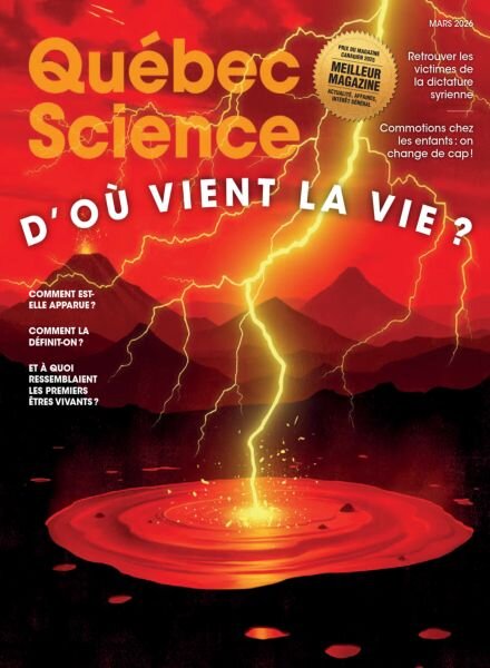 Quebec Science – Mars 2026 Cover