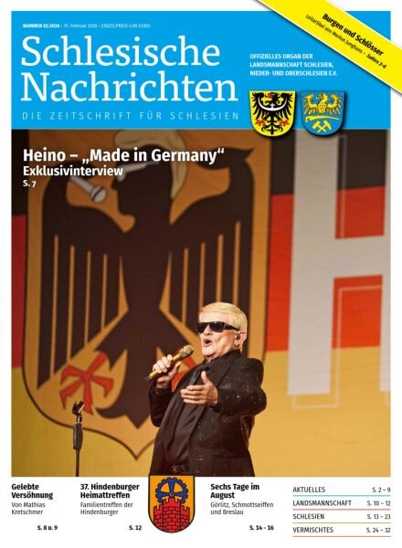 Schlesische Nachrichten – Nr 2 2026 Cover
