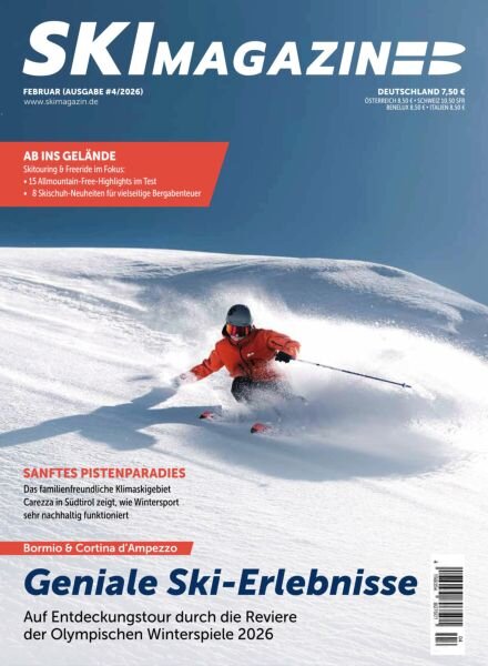 SkiMAGAZIN – Februar 2026 Cover
