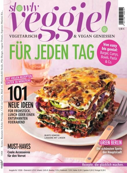 Slowly Veggie – Februar 2026 Cover
