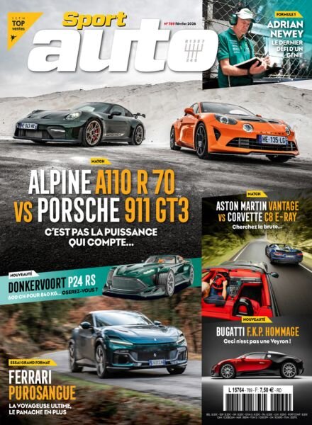 Sport Auto France – Fevrier 2026 Cover
