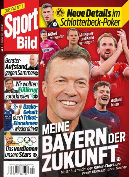 Sport Bild – 11 Februar 2026 Cover