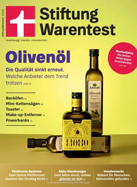 Stiftung Warentest Test – Februar 2026 Cover