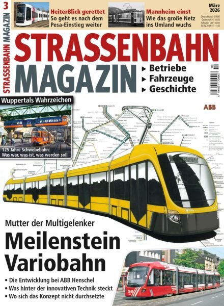 Strassenbahn Magazin – Marz 2026 Cover