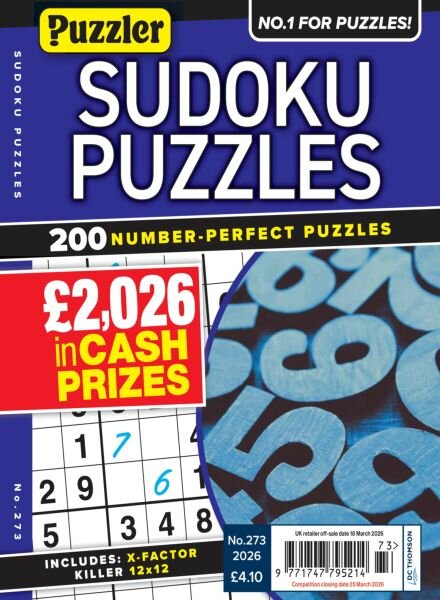 Sudoku Puzzles – 18 February 2026 Cover