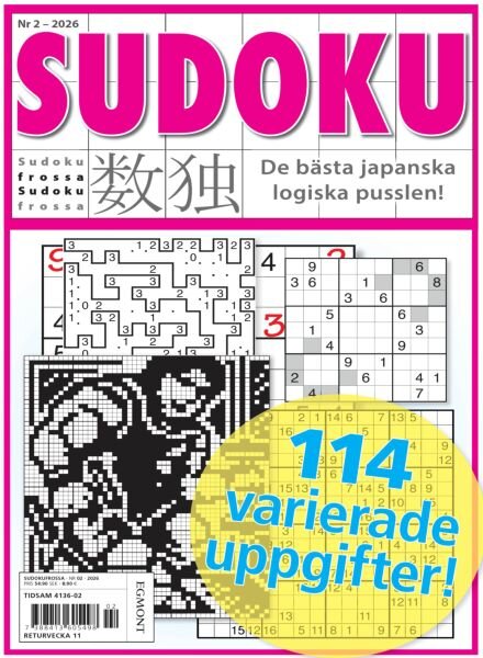 SudokuFrossa – Februari 2026 Cover