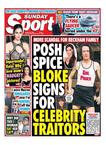 Sunday Sport – 25 January 2026 Cover