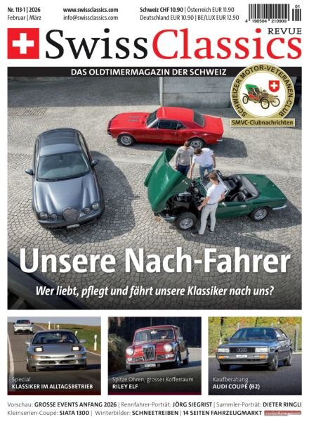 SwissClassics Revue – Februar-Marz 2026 Cover