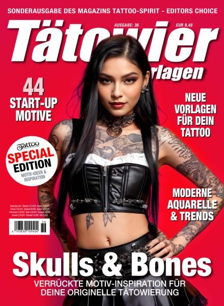 Tatowier-Vorlagen – Februar 2026 Cover
