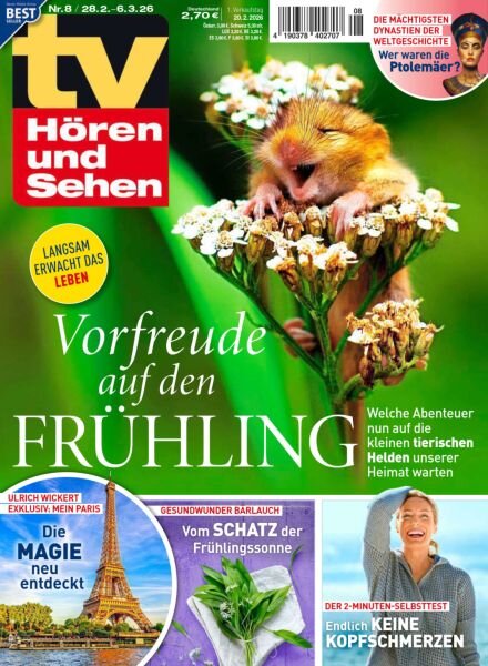 TV Horen und Sehen – 20 Februar 2026 Cover