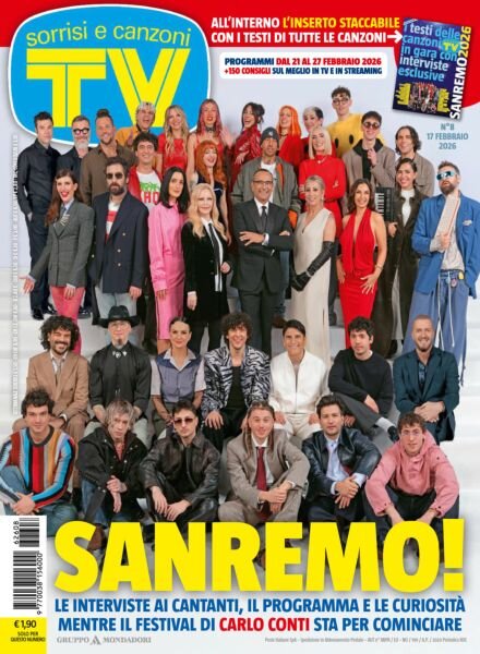 TV Sorrisi e Canzoni – 17 Febbraio 2026 Cover