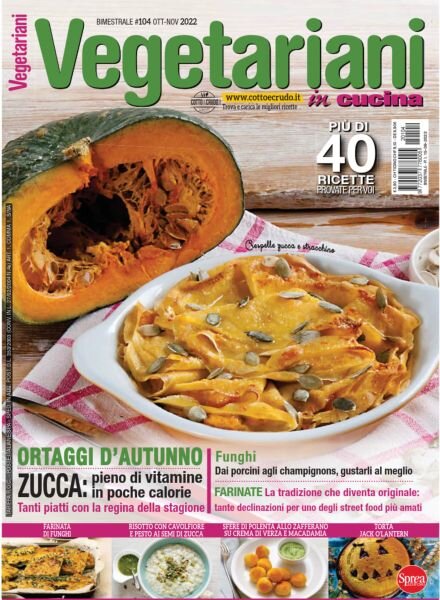 Vegetariani in Cucina – Ottobre-Novembre 2022 Cover