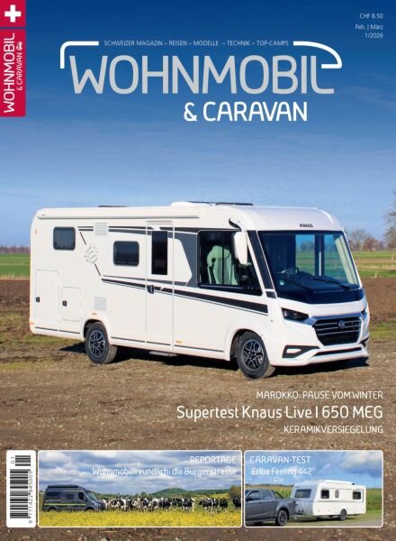 Wohnmobil & Caravan – Februar-Marz 2026 Cover