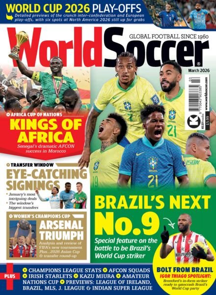 World Soccer – March 2026 Cover