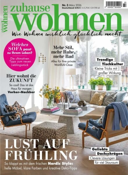 Zuhause Wohnen – Marz 2026 Cover