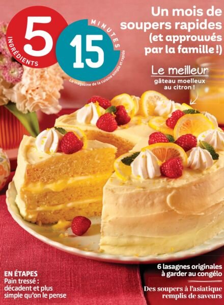5 Ingredients 15 Minutes – Avril 2026 Cover