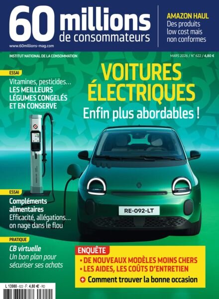 60 Millions de Consommateurs – Mars 2026 Cover