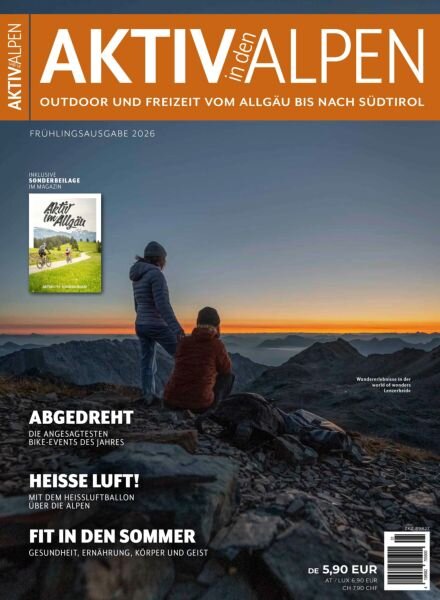 Aktiv in den Alpen – Fruhling 2026 Cover