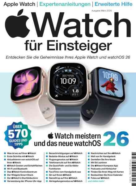 Apple Watch fur Einsteiger – Marz 2026 Cover