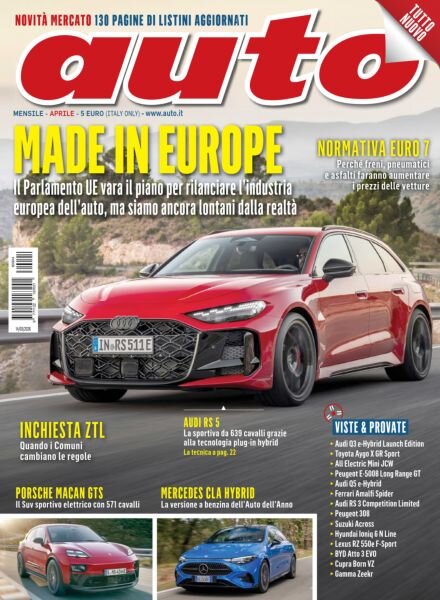 Auto – Aprile 2026 Cover