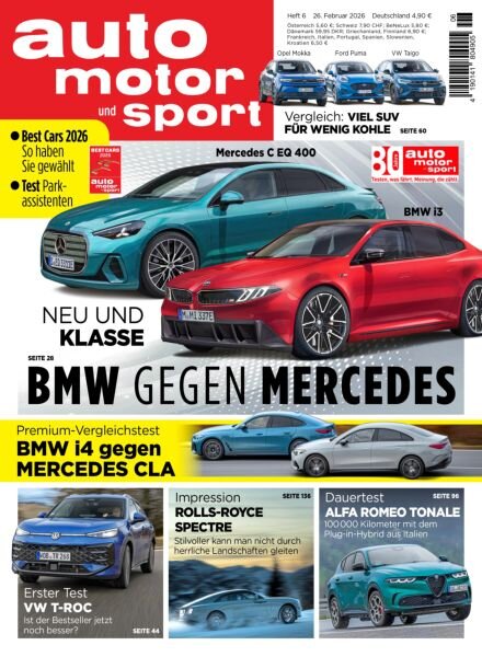 Auto Motor und Sport – 25 Februar 2026 Cover
