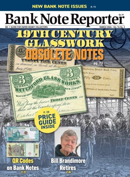 Bank Note Reporter – March 2026 Cover