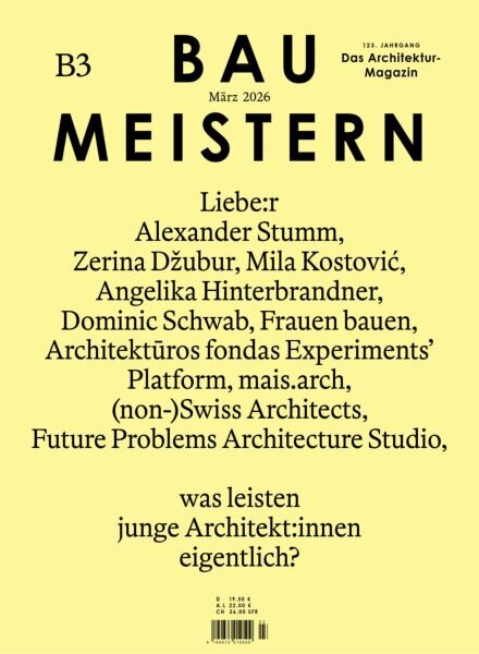 Baumeister – Marz 2026 Cover
