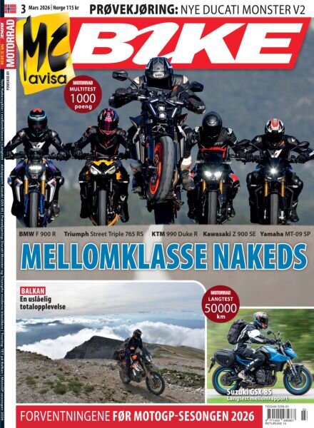 Bike Norge – Mars 2026 Cover