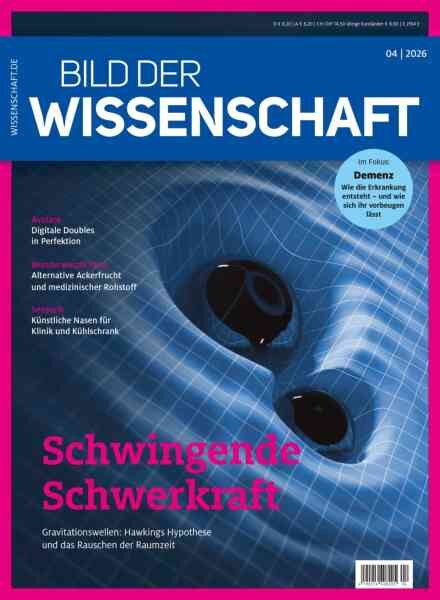 Bild der Wissenschaft – April 2026 Cover