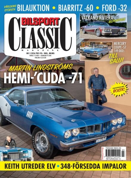 Bilsport Classic – Februari 2026 Cover