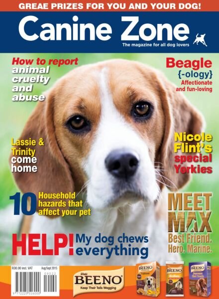 Canine Zone – August-September 2015 Cover