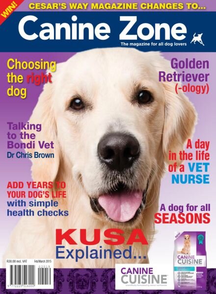 Canine Zone – February-March 2015 Cover