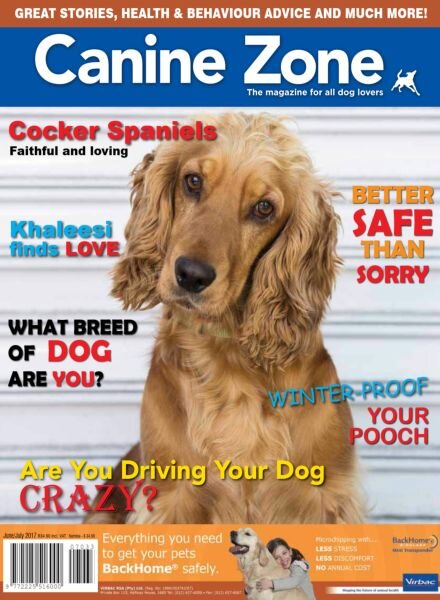 Canine Zone – June-July 2017 Cover