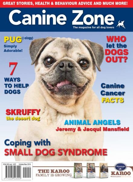 Canine Zone – October-November 2016 Cover