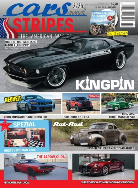 Cars & Stripes – Marz-April 2026 Cover