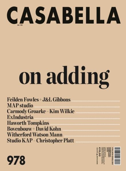 Casabella – Febbraio 2026 Cover