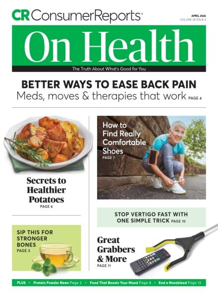 Consumer Reports on Health – April 2026 Cover