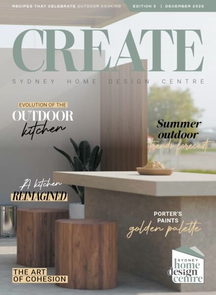 Create Sydney Home Design Centre – December 2025 Cover